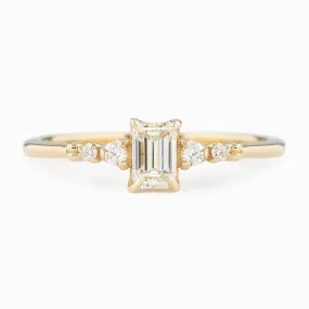 Estel Luxe 0.37ct Emerald Cut Diamond Ring, 14k Yellow Gold (One of a kind)