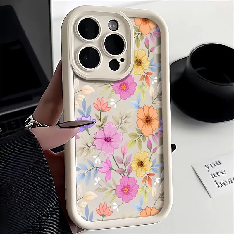 FACPC600 Flower Silicone Cute Phone Case For Huawei Honor 50, 90, 20, 9X Pro, X9, X30, Y9 Prime 2019, and Magic 5 Pro models