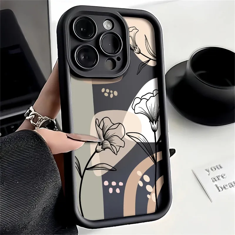 FACPC600 Flower Silicone Cute Phone Case For Huawei Honor 50, 90, 20, 9X Pro, X9, X30, Y9 Prime 2019, and Magic 5 Pro models