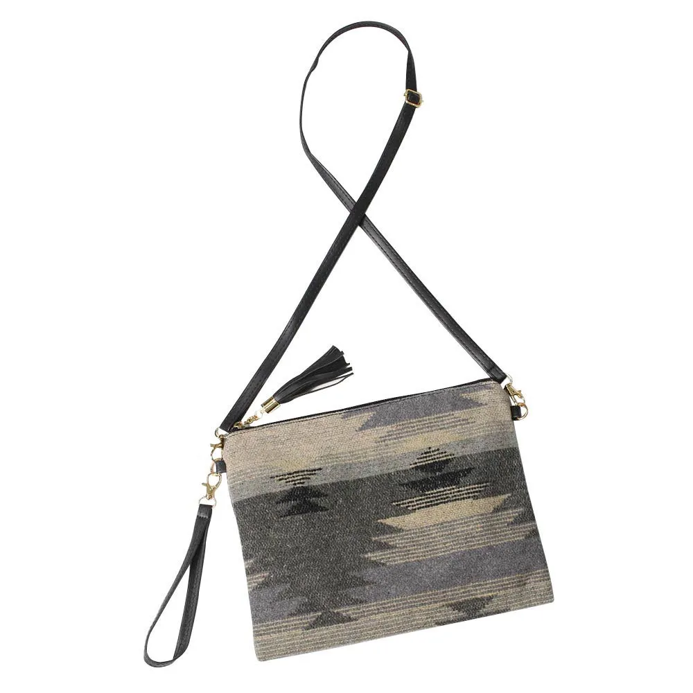 Fashionable Western Patterned Crossbody Clutch Bag