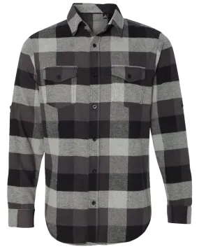 FLANNEL SHIRT-(Yarn-Dyed Long Sleeve)-SGRY