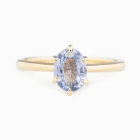 Floryn Ring 1.15ct Light Blue Unheated Sapphire, 14K Yellow Gold (One of a kind)