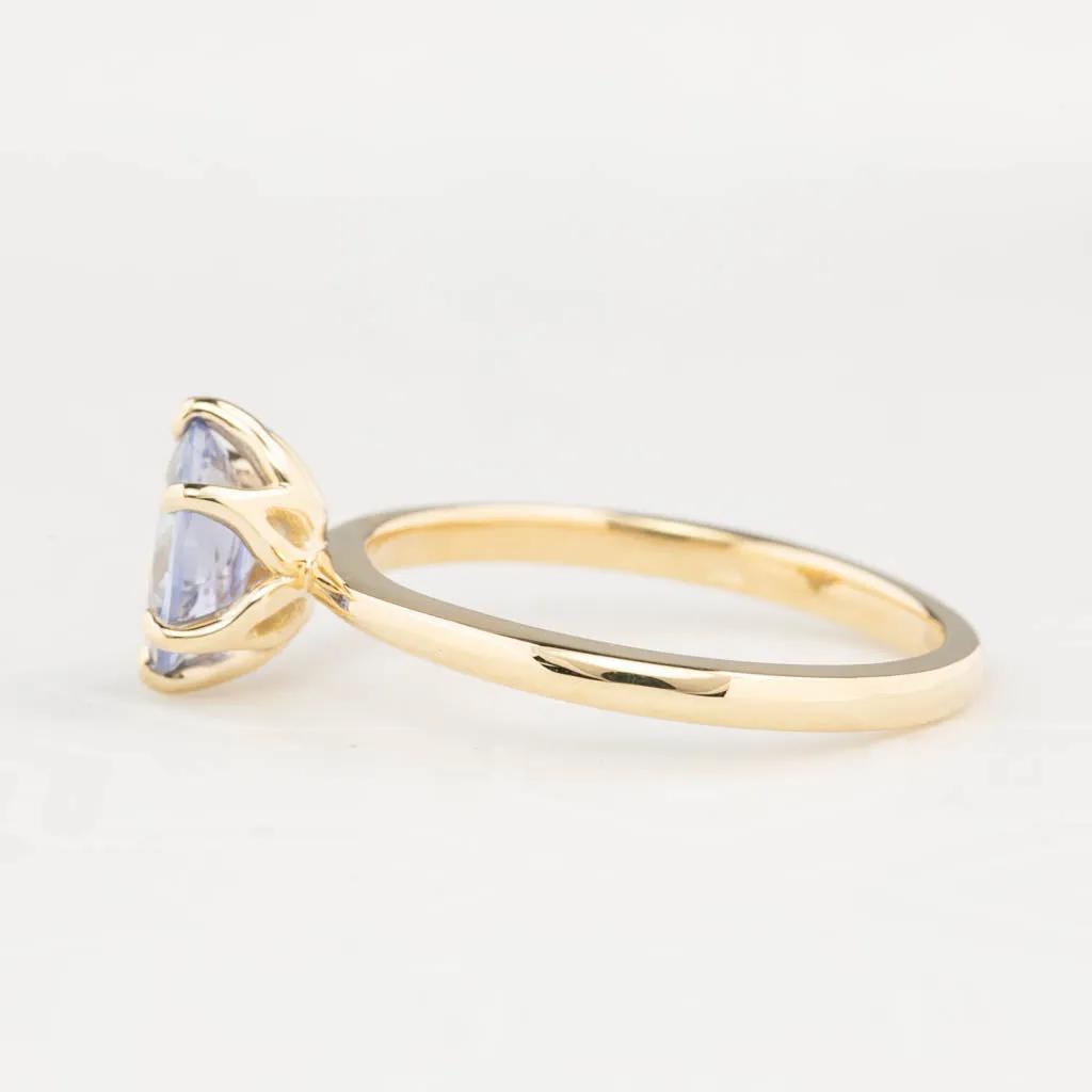 Floryn Ring 1.15ct Light Blue Unheated Sapphire, 14K Yellow Gold (One of a kind)