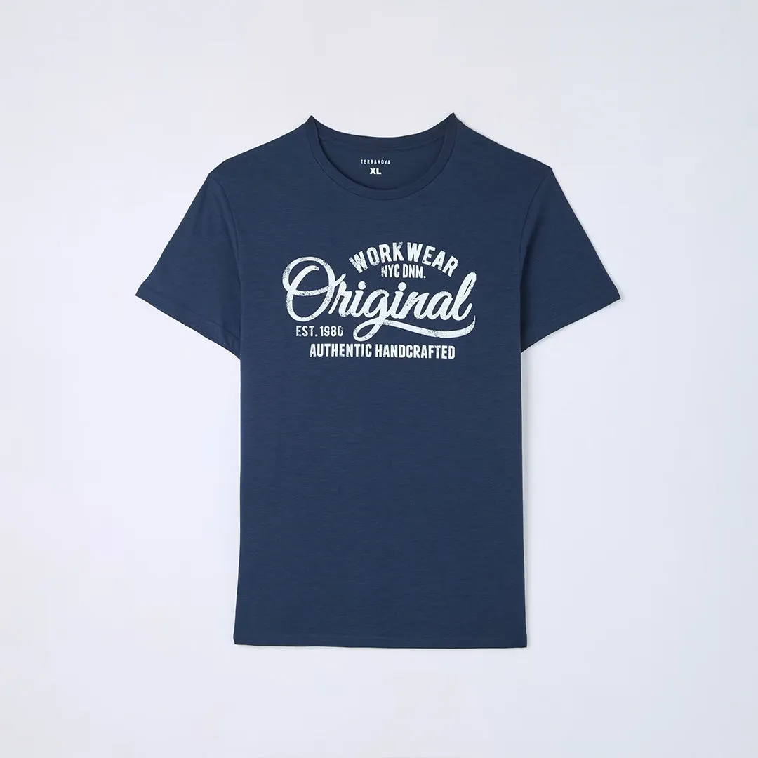 Front Writing Short Sleeve T-Shirt