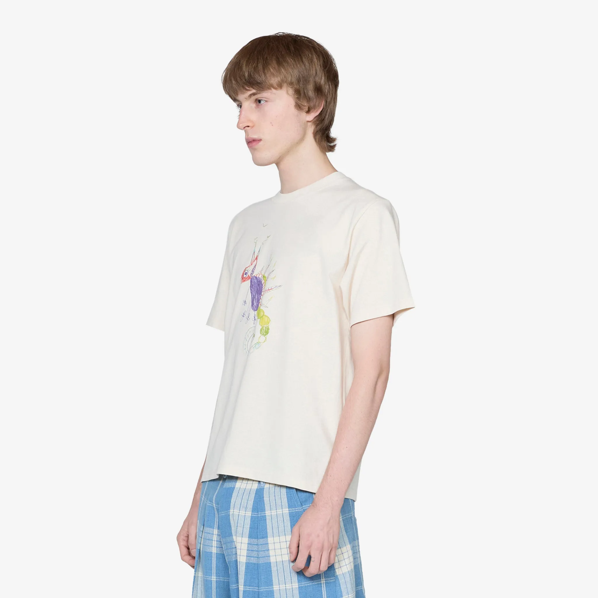 Gentle Short Sleeve T-Shirt Ecru Chameleon