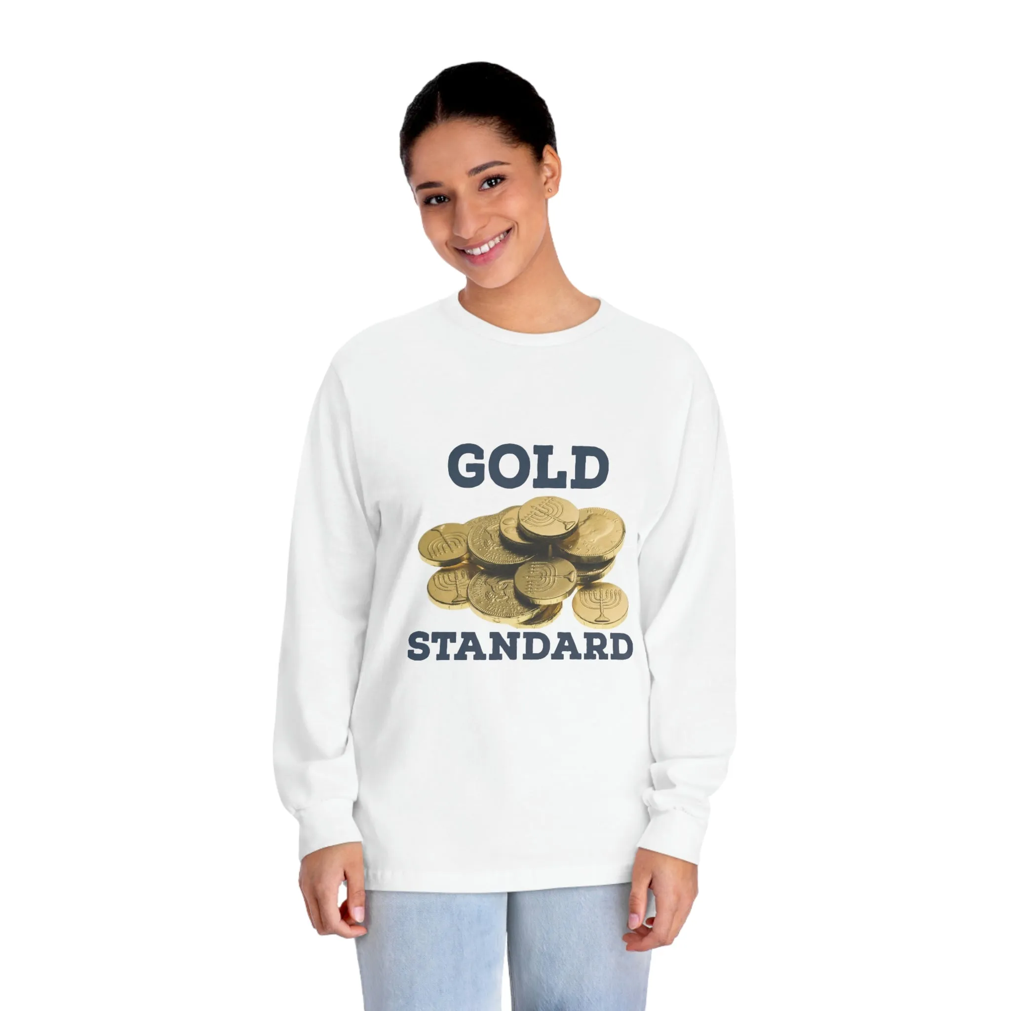 Gold Standard Hanukkah Gelt Unisex Classic Long Sleeve T-Shirt