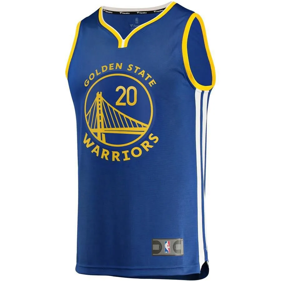 Golden State Warriors Alec Burks Fanatics Branded Replica 2019-20 Fast Break Player Icon Jersey Kids - Blue | Ireland E6084X3