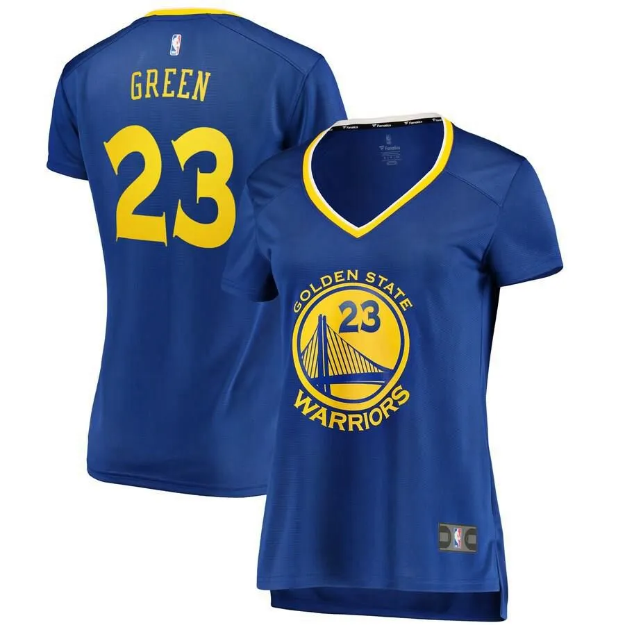 Golden State Warriors Draymond Green Fanatics Branded Replica Fast Break Icon Jersey Womens - Blue | Ireland D1316X6