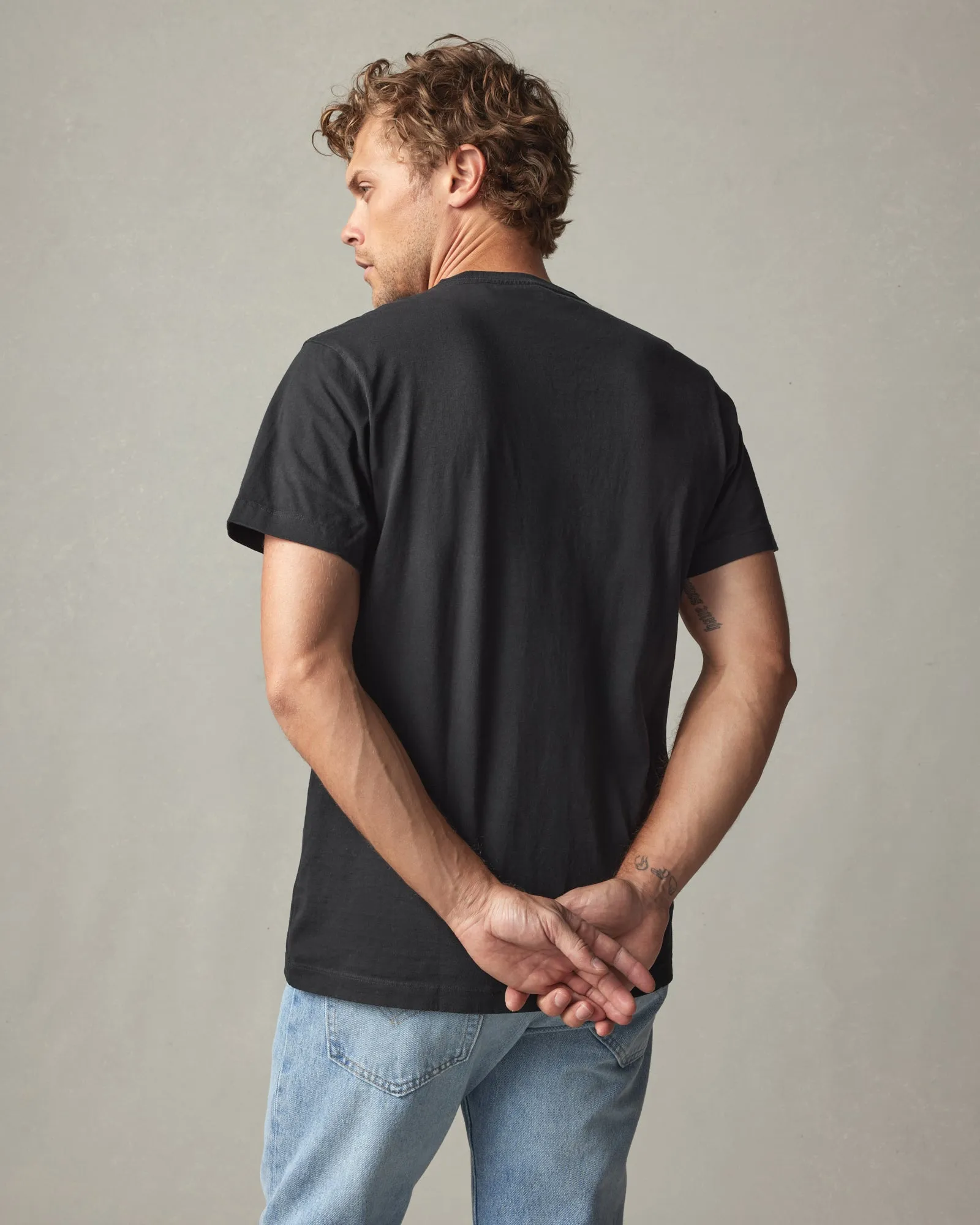 Heavyweight Pocket Tee - Black