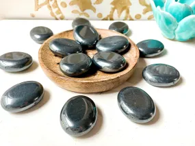 Hematite Palm Stone || Africa