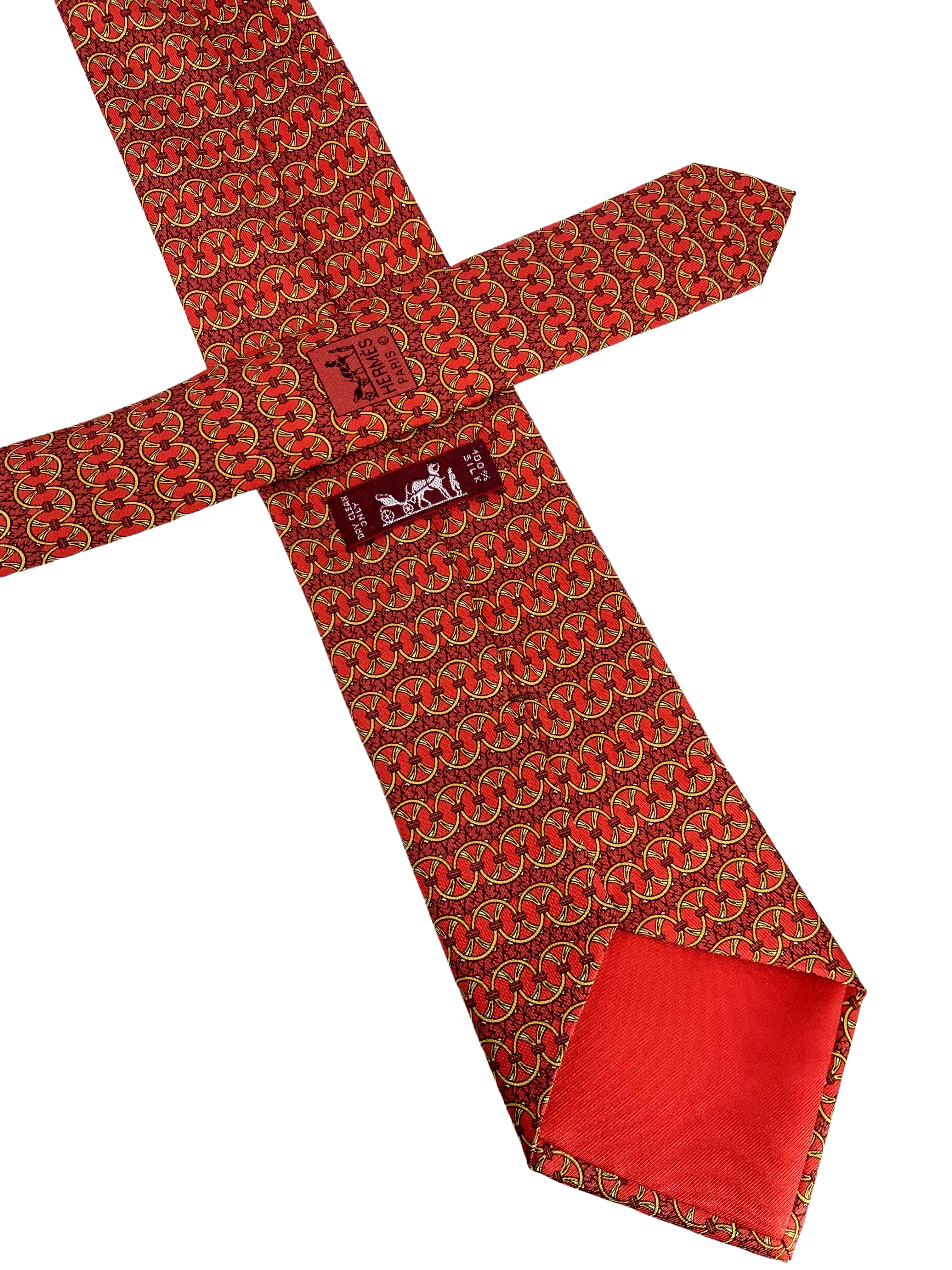 HERMES Silk Classic Men's Silk Neck Tie