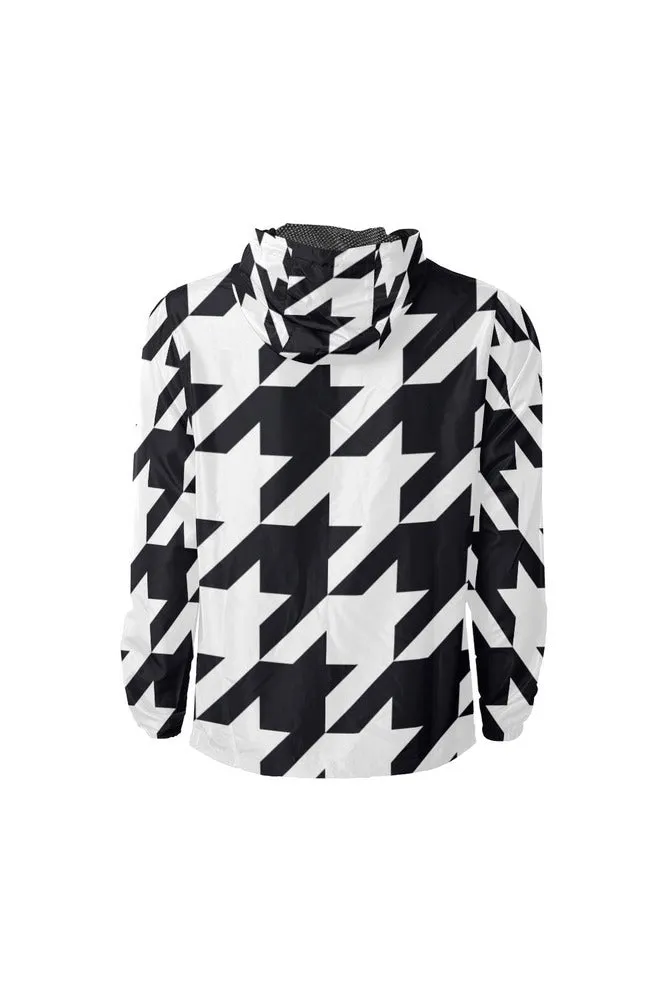 Houndstooth All Over Print Windbreaker for Men