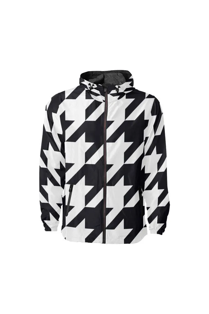 Houndstooth All Over Print Windbreaker for Men