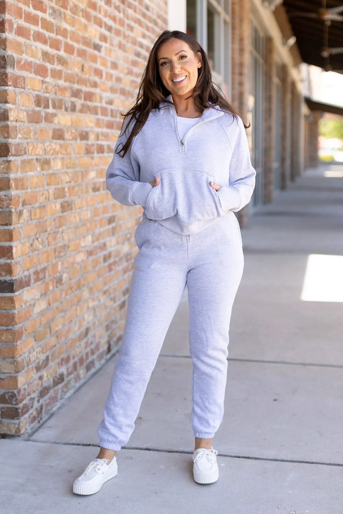 IN STOCK Cozy Joggers - Light Grey