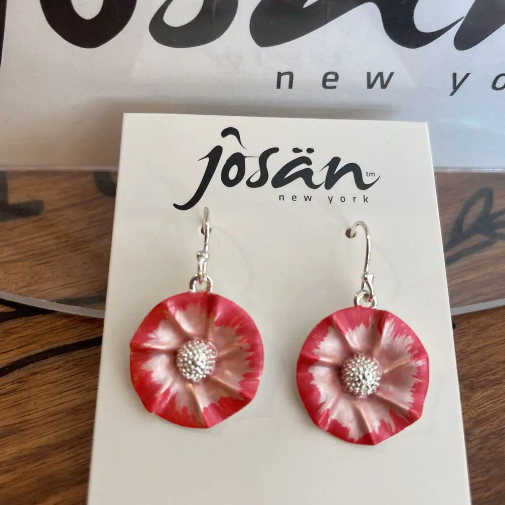 Josan SSW Rose Mallow Flower Earrings