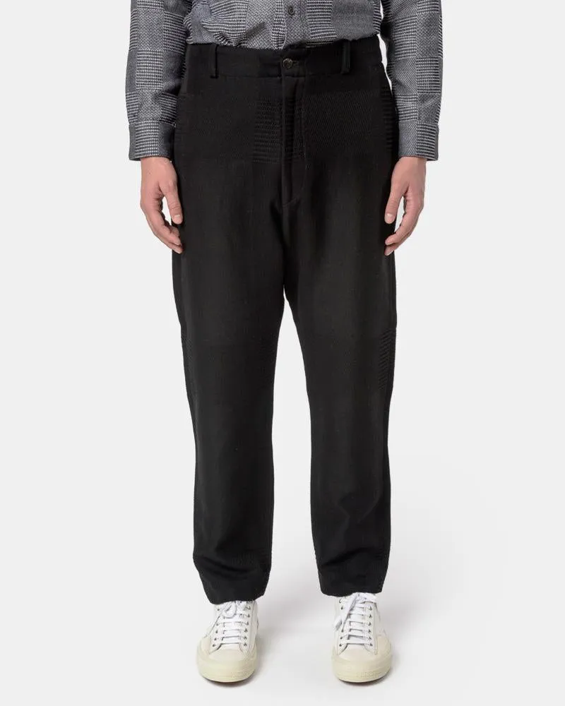 Katsu Zip Trouser in Black