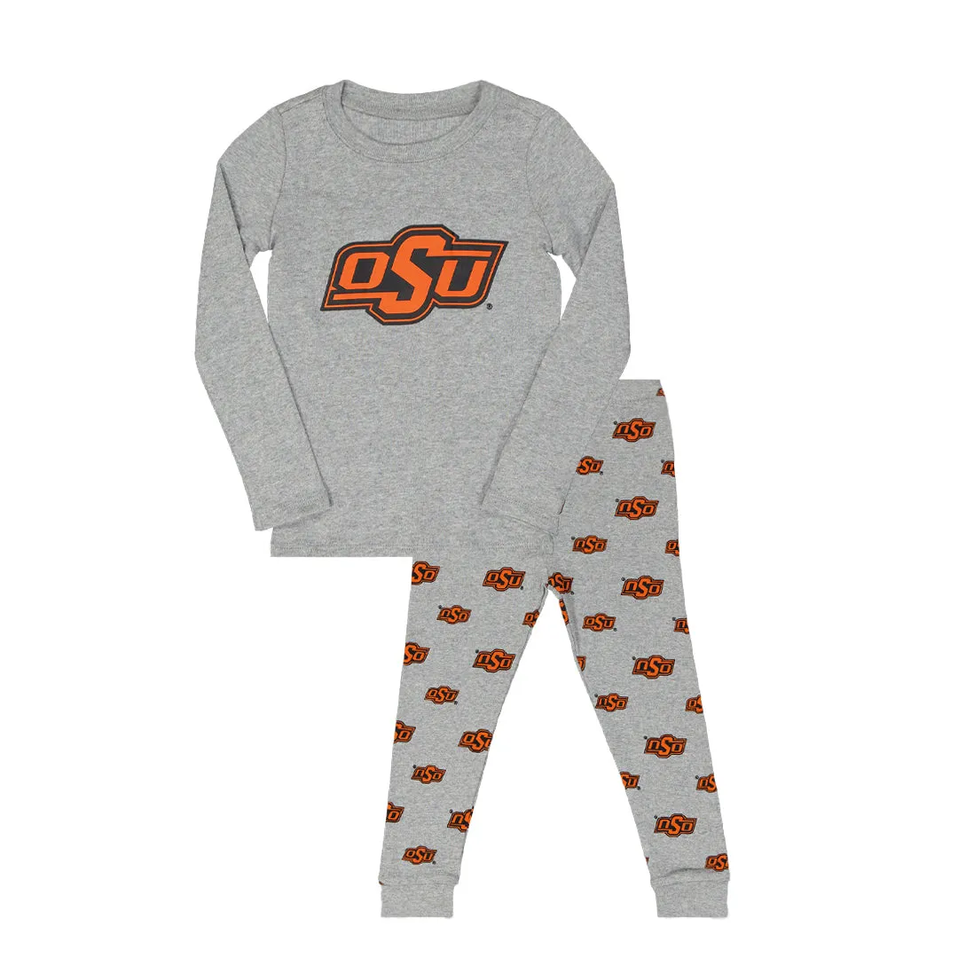 Kids' (Toddler) Oklahoma State Cowboys Long Sleeve Sleep Set (K447EK 42)