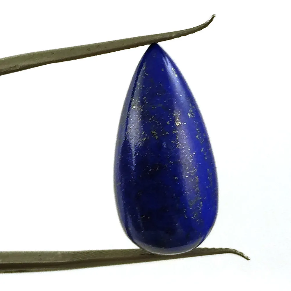 LAPIS LAZULI Gemstone Cabochon : 47.50cts Natural Untreated Blue Lapis Gemstone Fancy Shape Cabochon 23*12(h)mm-24*12(h)mm 2Pcs For Jewelry