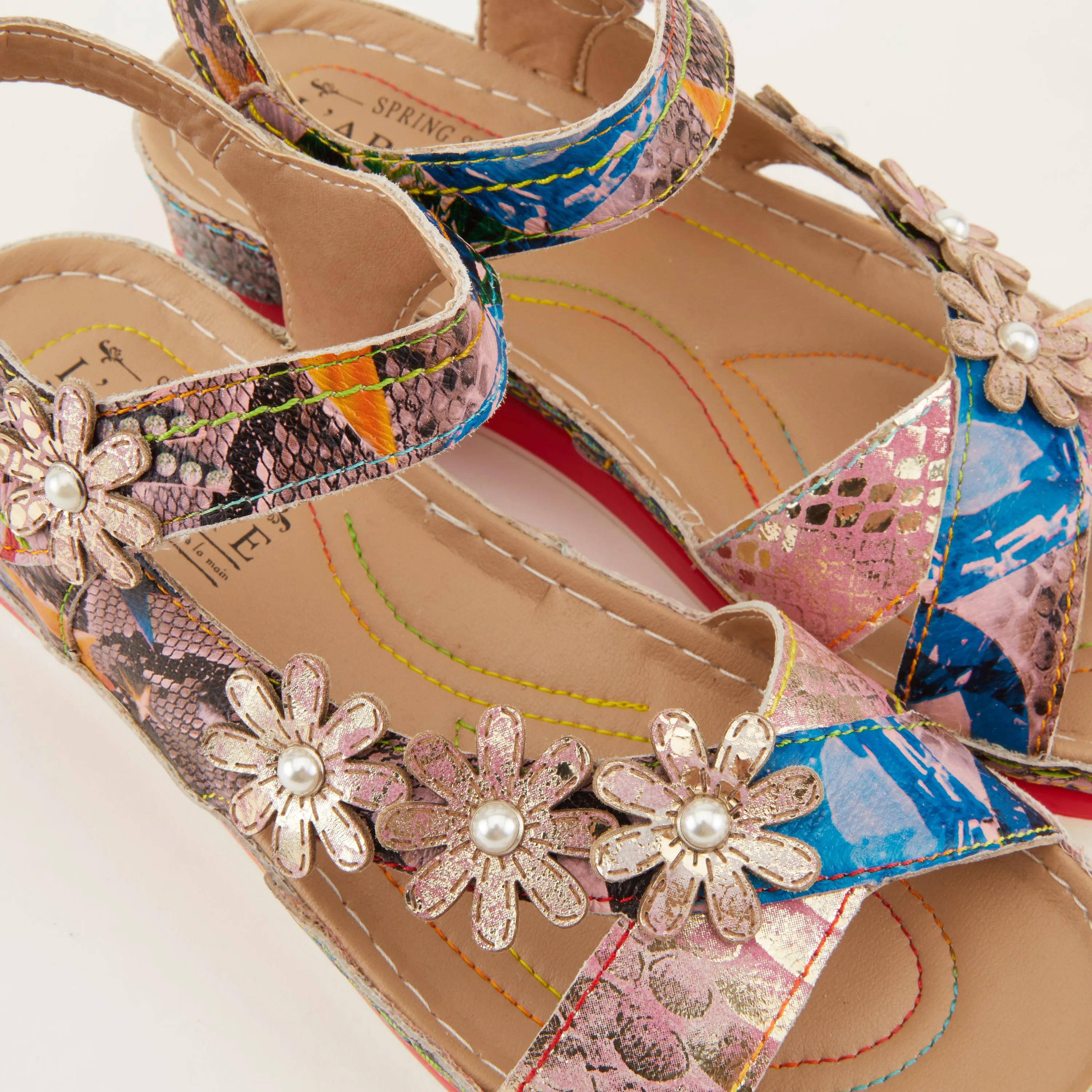 L'ARTISTE CHARLEEN ANKLE STRAP SANDALS