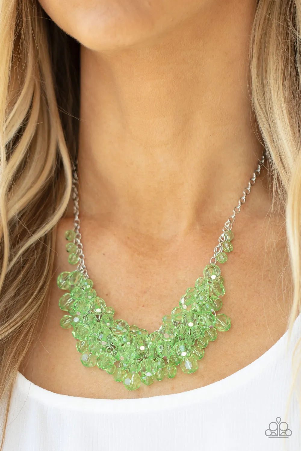 Let The Festivities Begin - Green Necklace