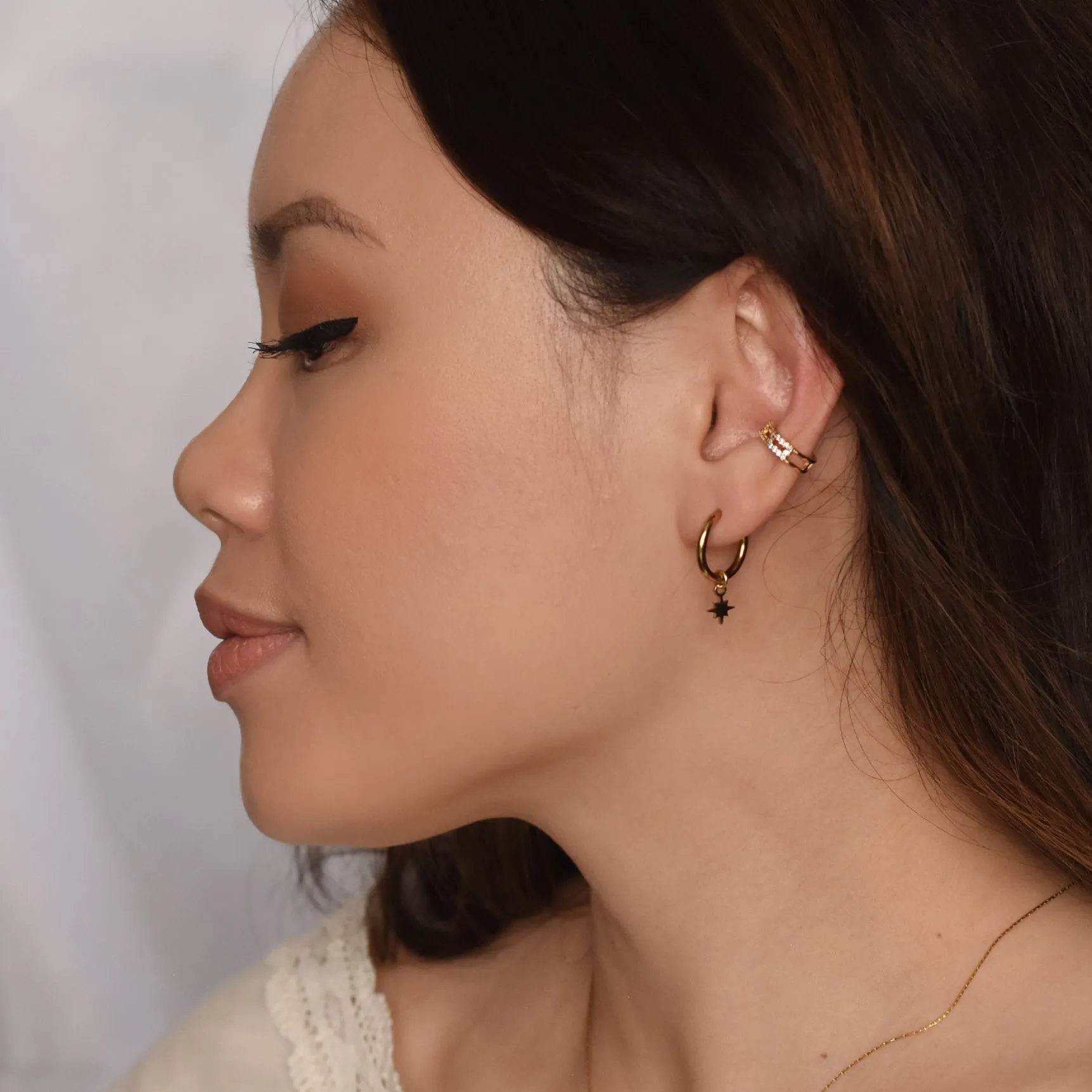 Maeve Multi Charm Earring | Gold SST