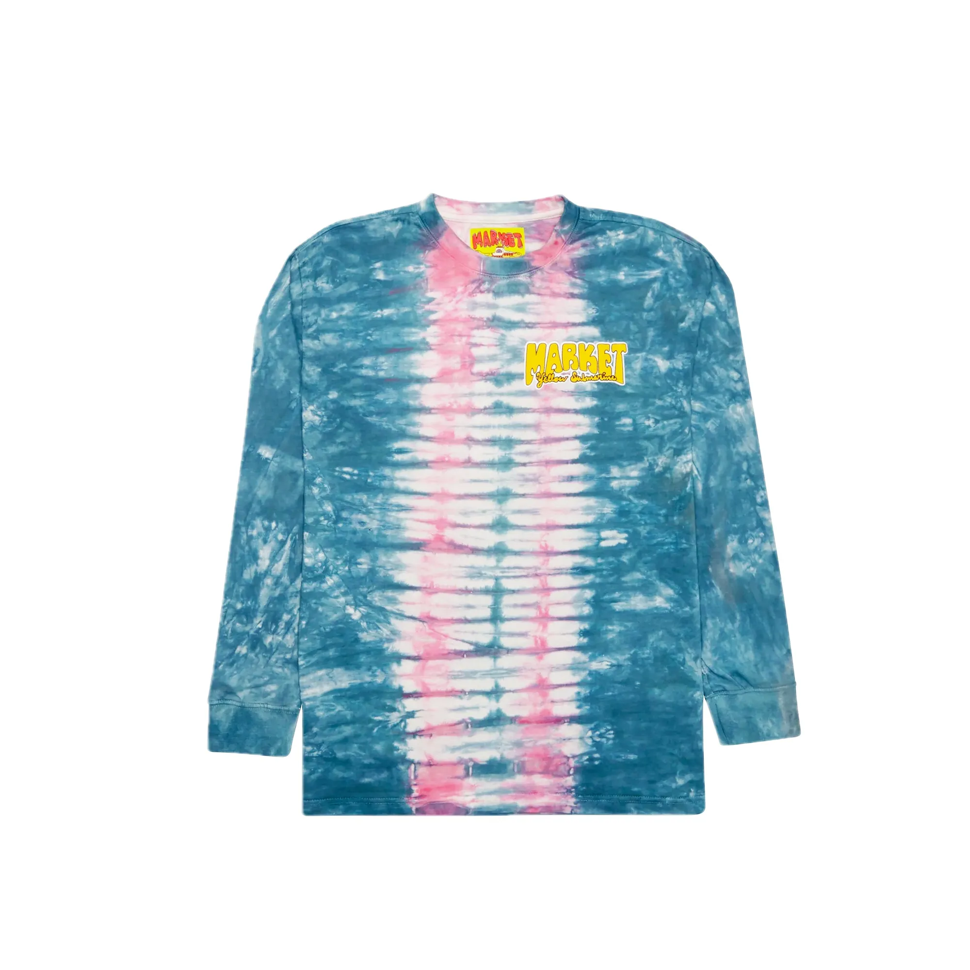 Market Yellow Submarine Mens Tie-Dye LS Tee