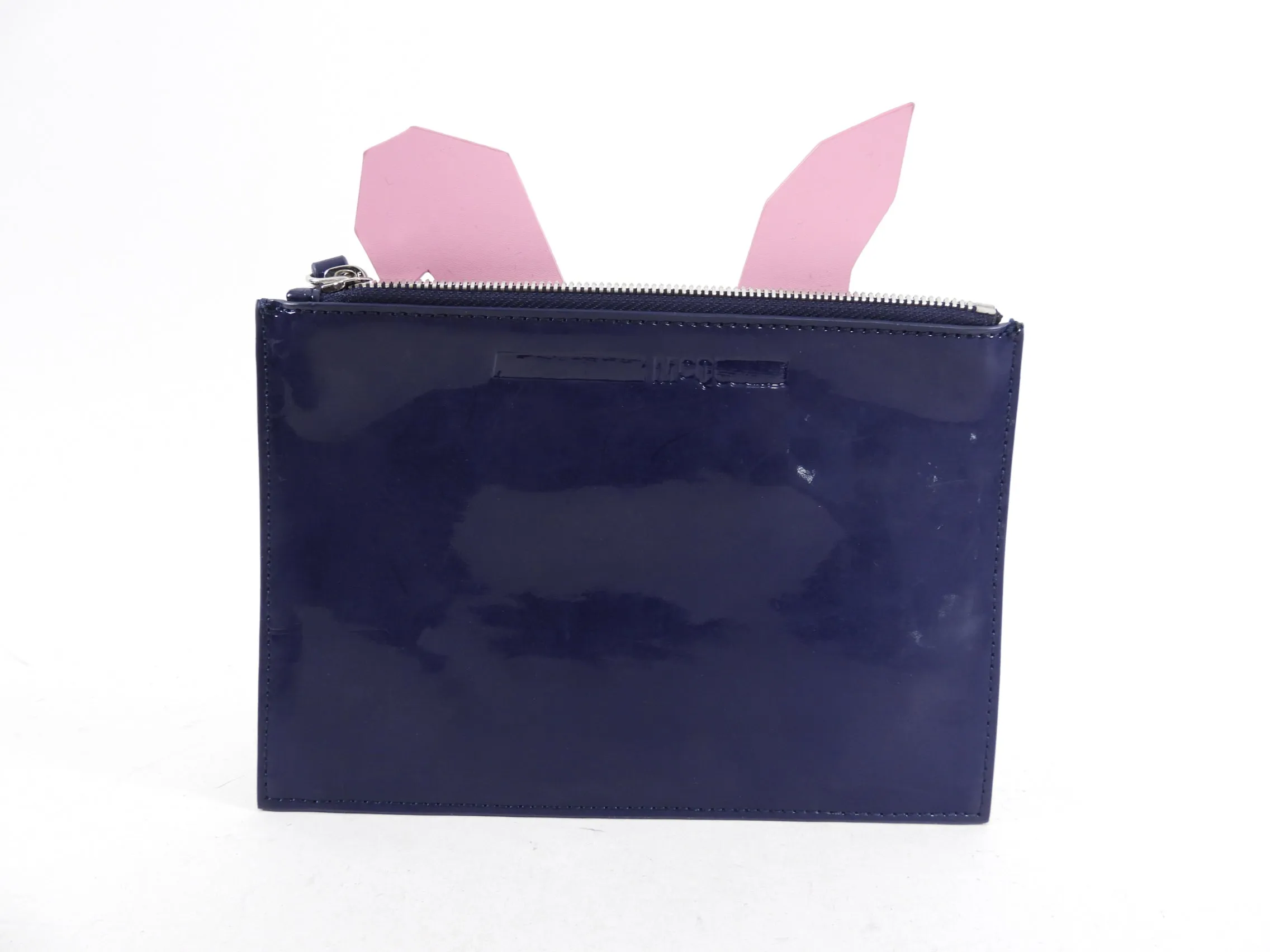 McQ McQueen Electro Bunny Blue Small Pouch Wristlet