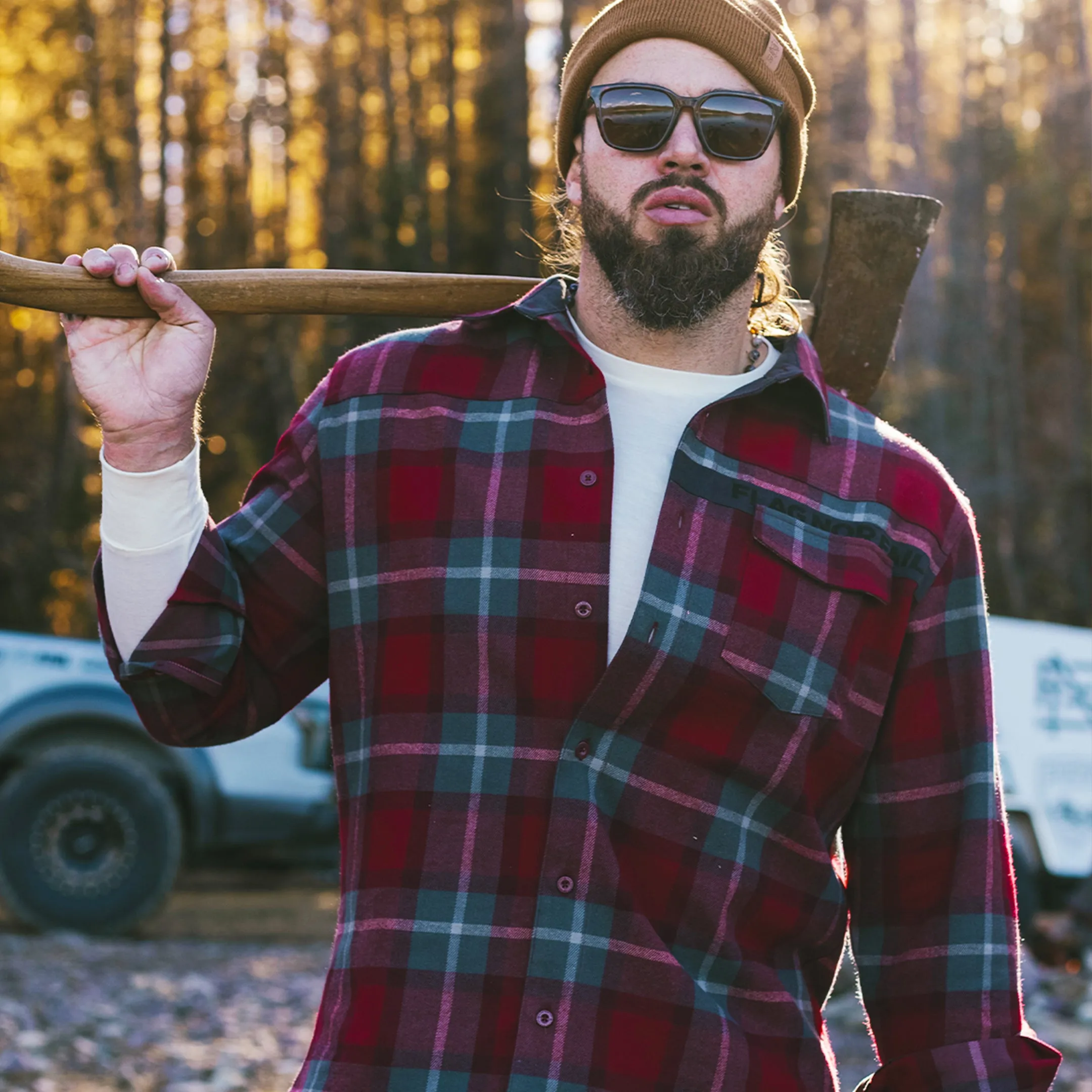 MEN'S FOREVER FLANNEL - BLOODSTONE