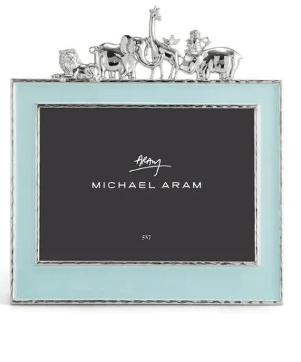 Michael Aram 5x7 Animals Frame - Blue