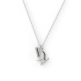 microscope necklace | silver