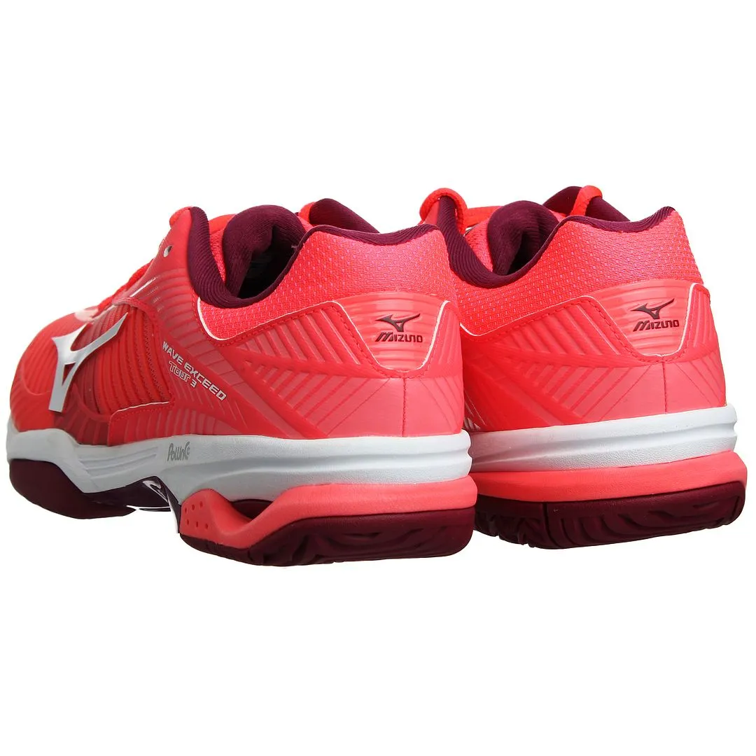 Mizuno Wave Exceed Tour 3 AC Womens Red Trainers