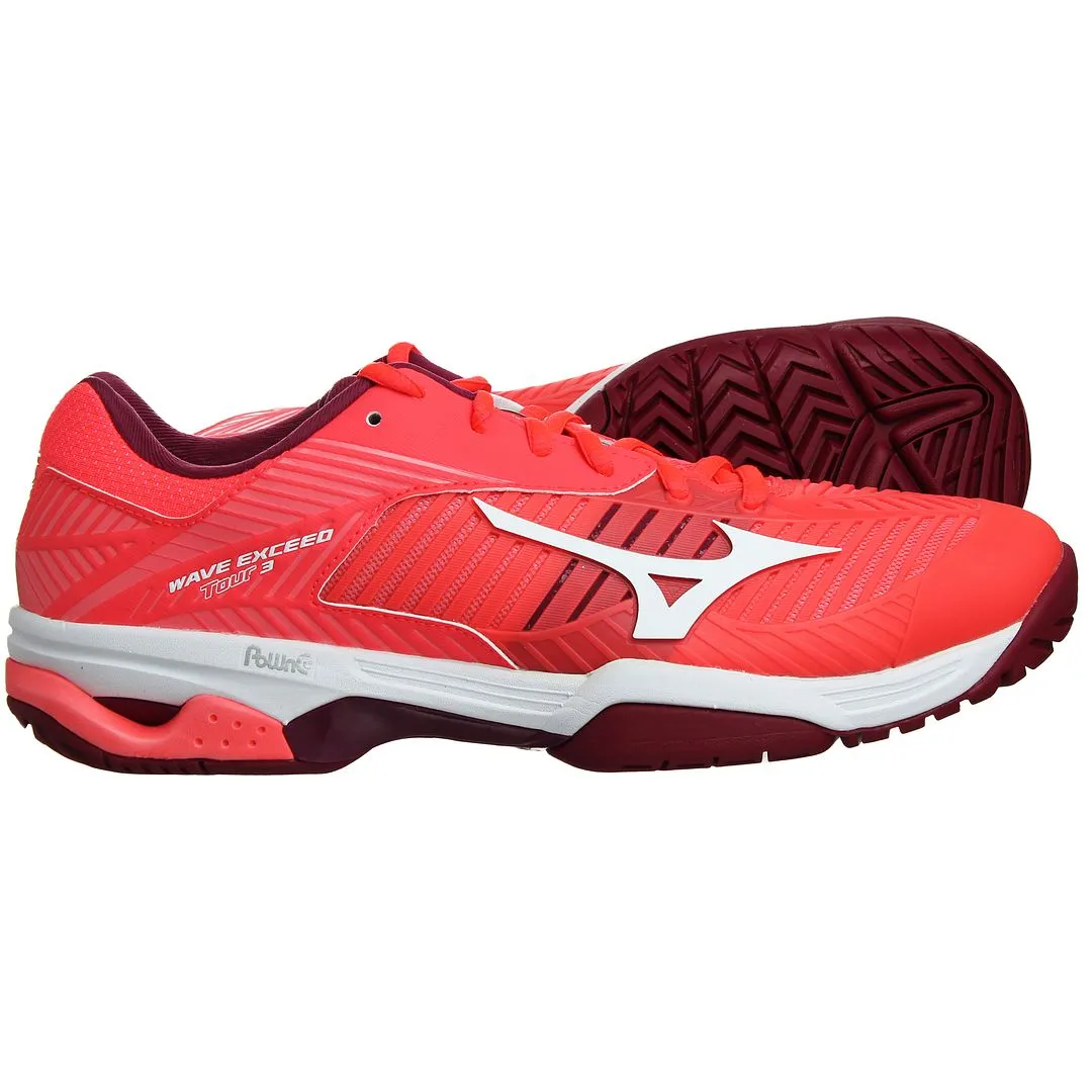 Mizuno Wave Exceed Tour 3 AC Womens Red Trainers