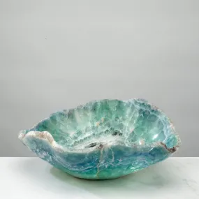 Natural Blue / Green Fluorite Bowl 16