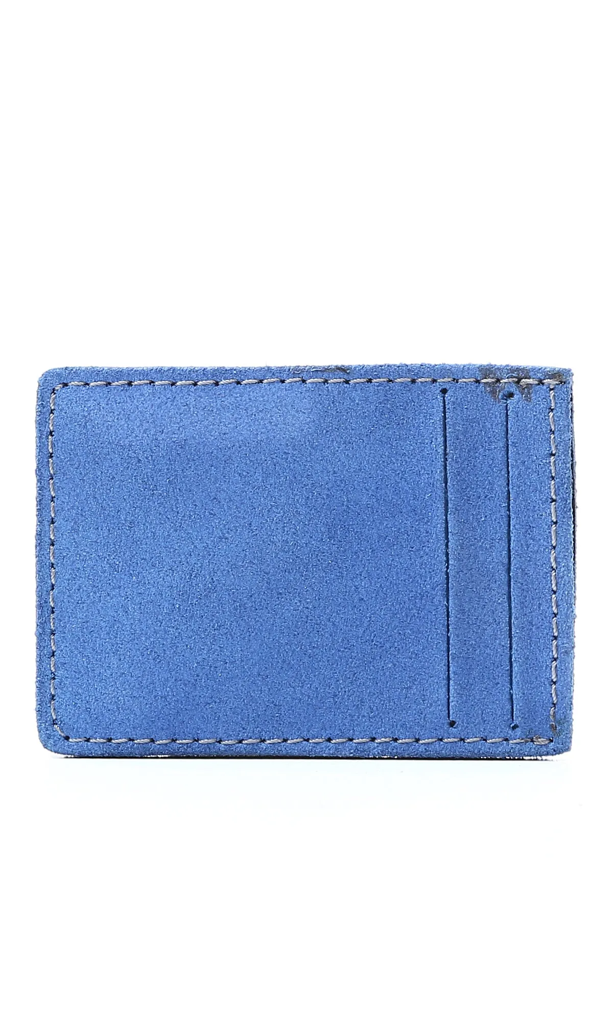 O174868 Hard Suede Dark Blue Cards Holder