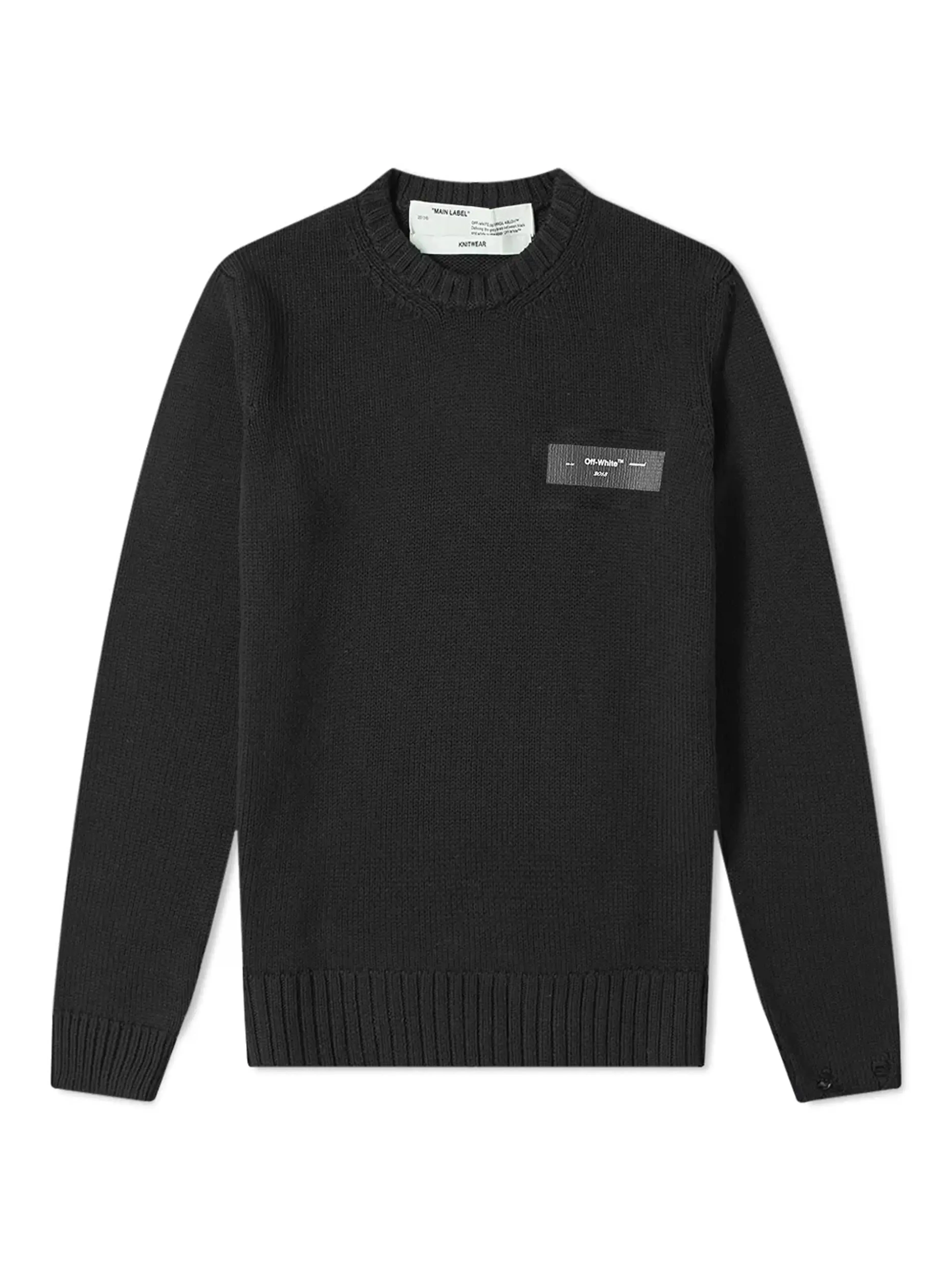 OFF-WHITE Logo Crewneck Knit Black