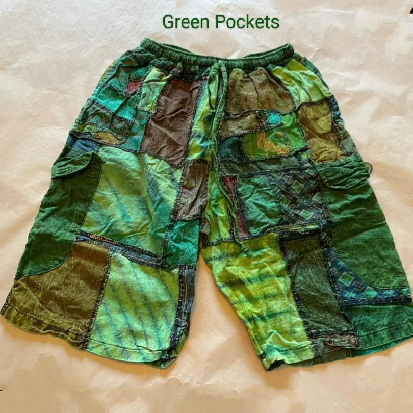 Patchwork Cargo Shorts