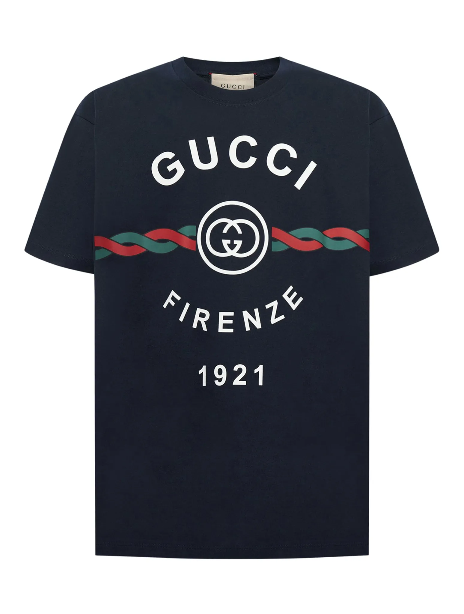 "Gucci Firenze 1921" cotton jersey T-shirt