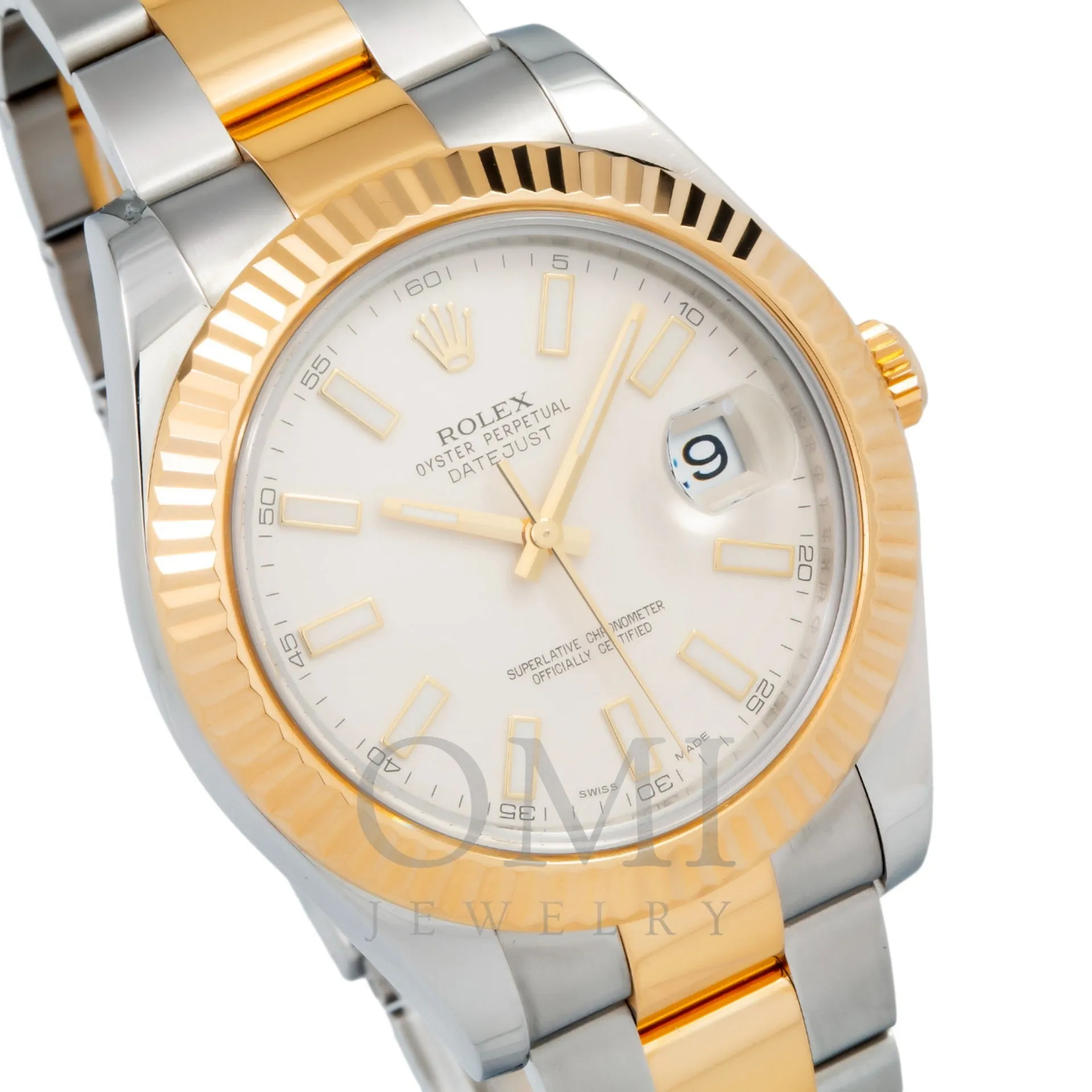 Rolex Datejust II 116333 41MM White Dial With Two Tone Oyster Bracelet