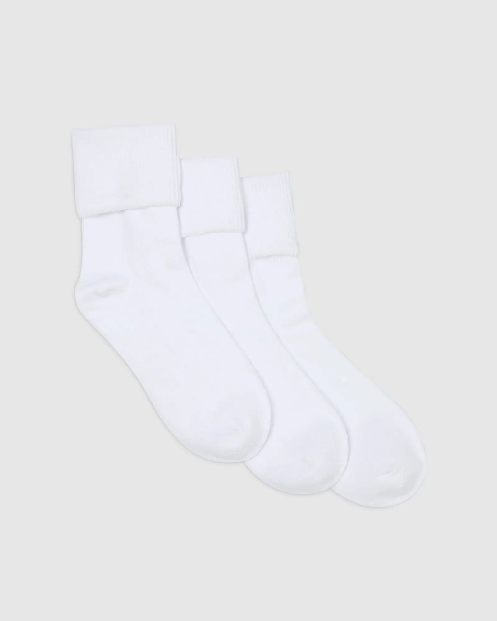 School Turnover 3 Pack White