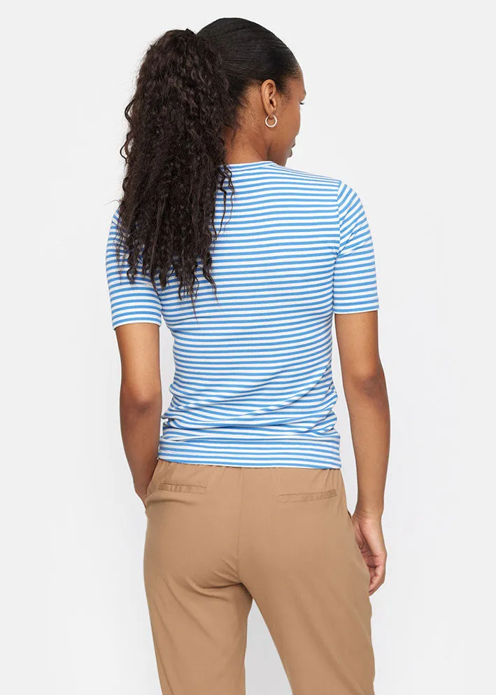 Soft Rebels Fenja Stripe SS Modal T-shirt SR124-304 Regatta