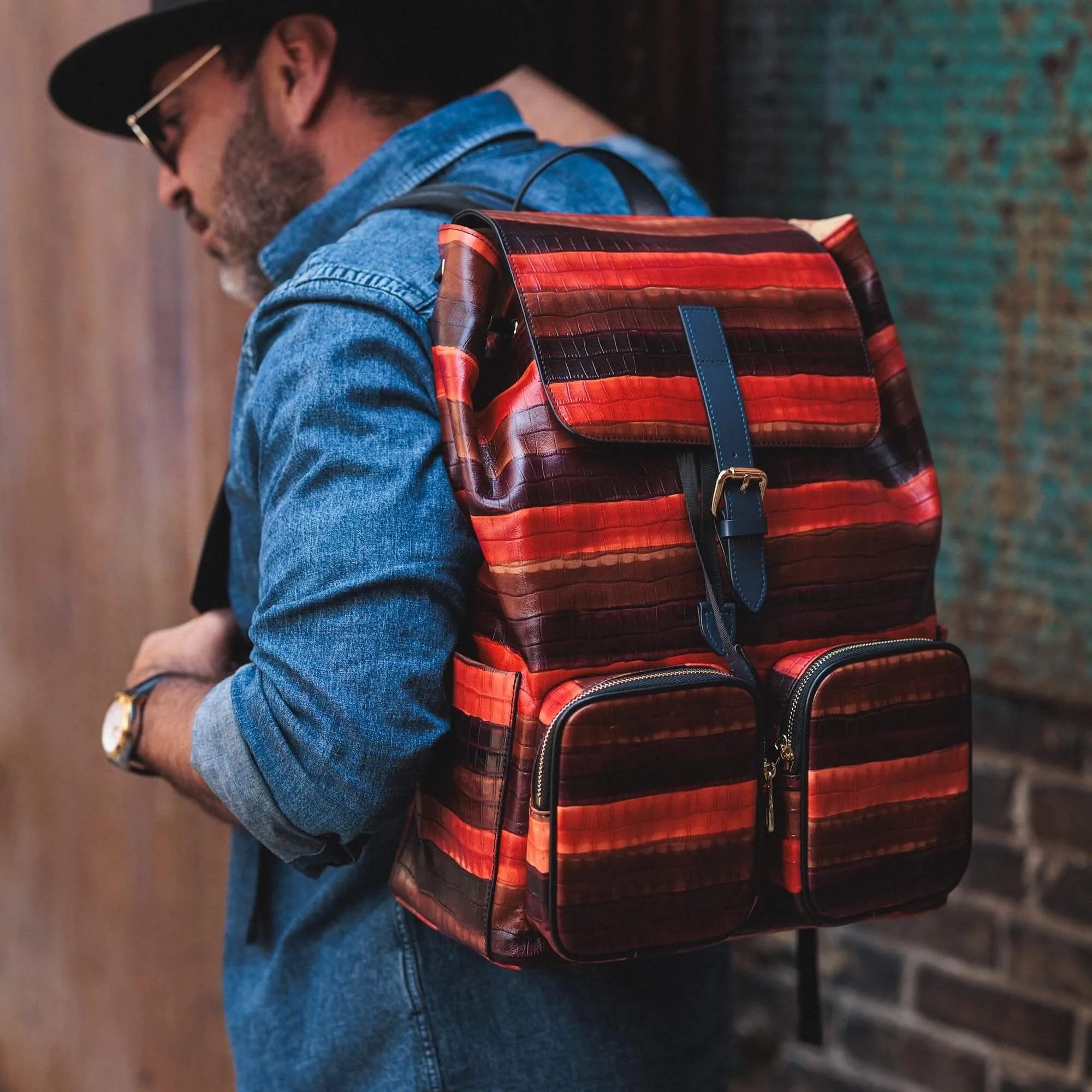 SOHO Badlands Leather Backpack