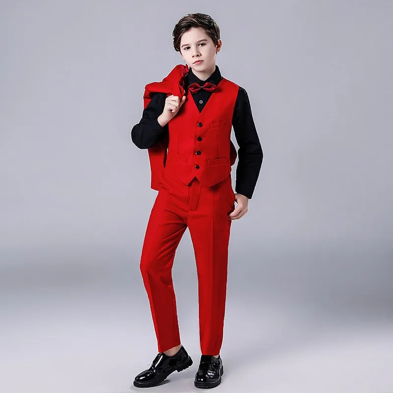 Stylish Red Wedding Tuxedo