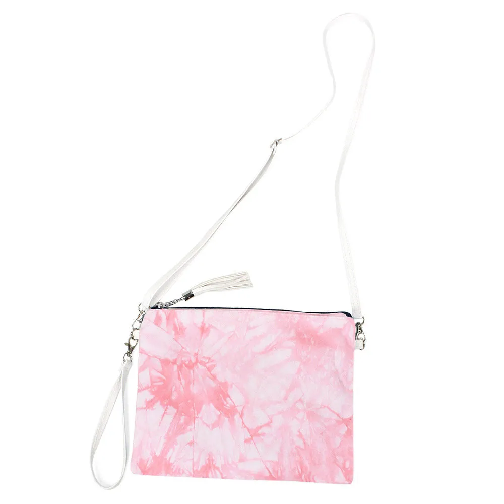 Tie Dye Wristlet Clutch Crossbody Bag