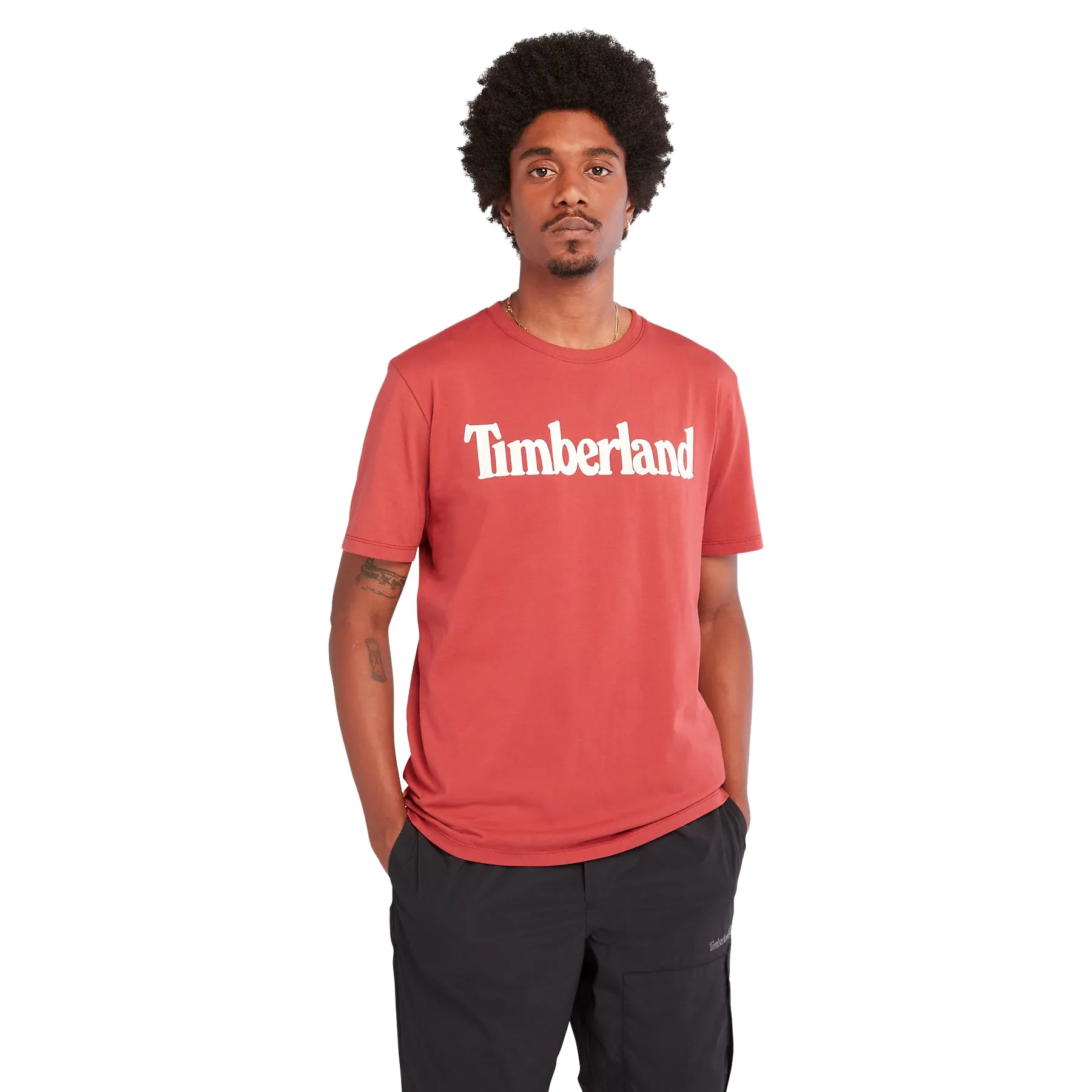 Timberland Mens Jersey T-Shirt 'Kennebec River Linea Tee'