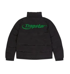 TRAPSTAR HYPERDRIVE PUFFER JACKET - BLACK/GREEN