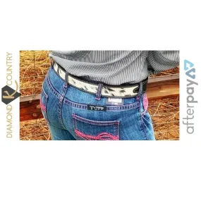 Unisex Belt with Cowhide Inserts