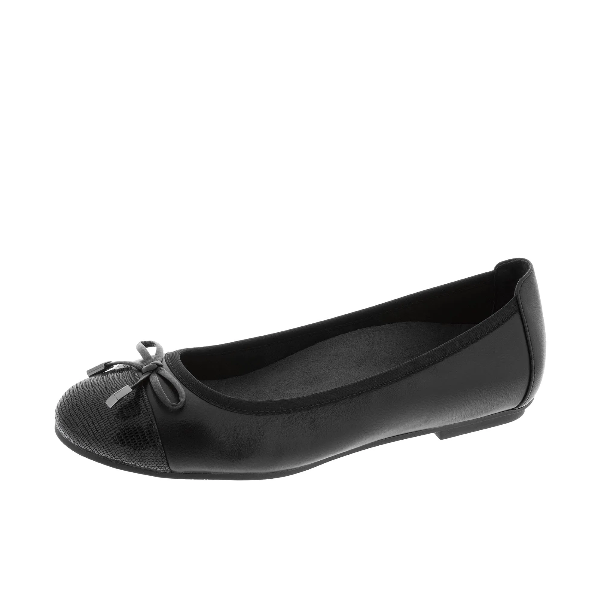 Vionic Womens Minna Ballet Flat Black