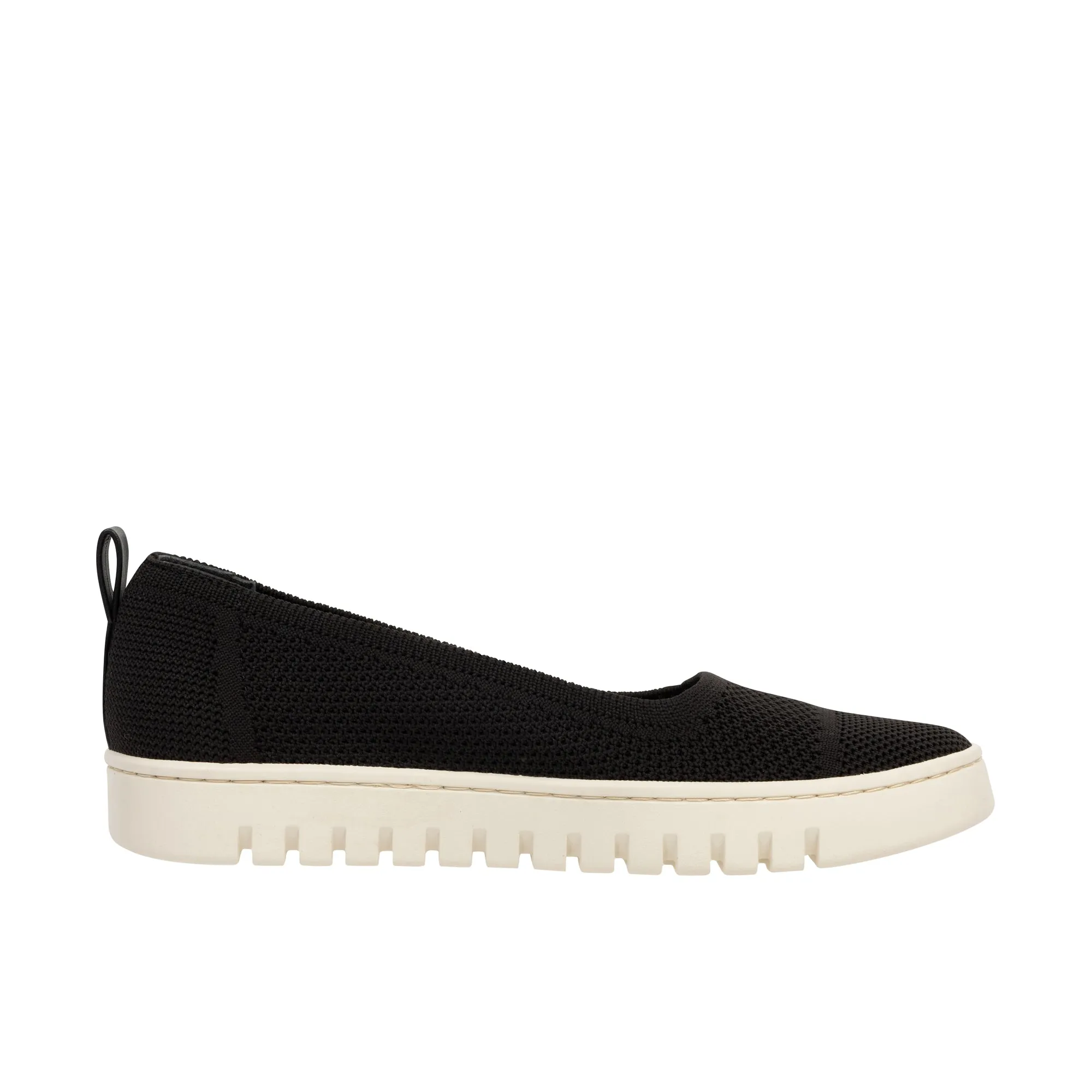 Vionic Womens Uptown Knit Skimmer Flat Black