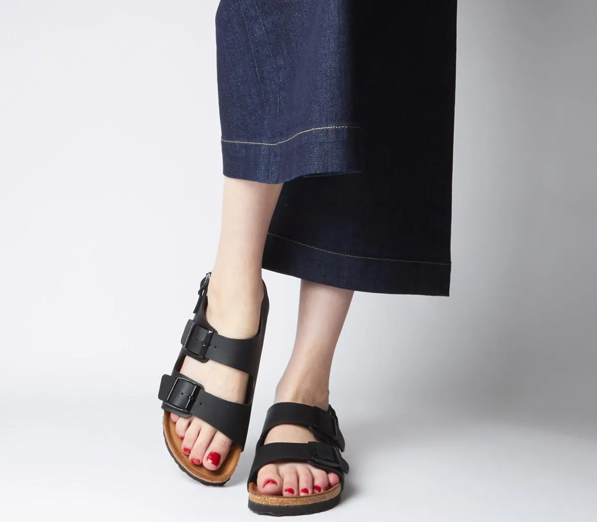 Womens Birkenstock Milano Sandal Black