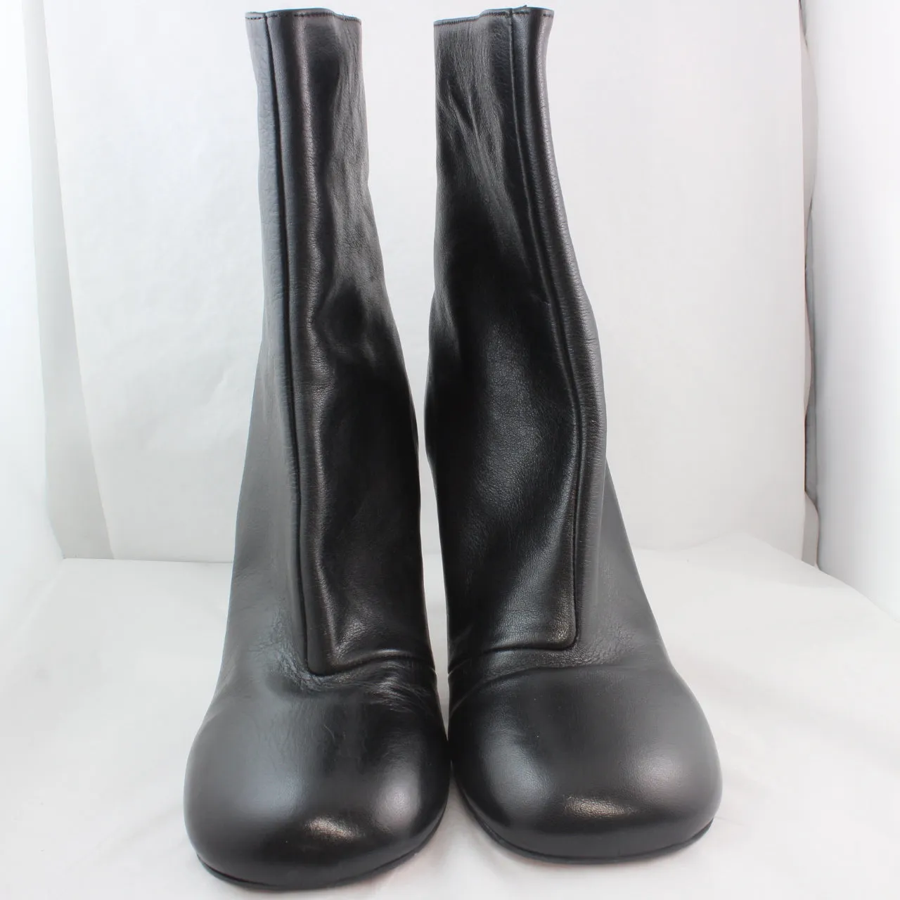 Womens Office Avril  Heeled Boots Black Leather